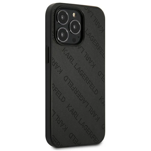 Чохол Karl Lagerfeld Perforated Allover для iPhone 13 Pro Max Black (KLHCP13XPTLK)