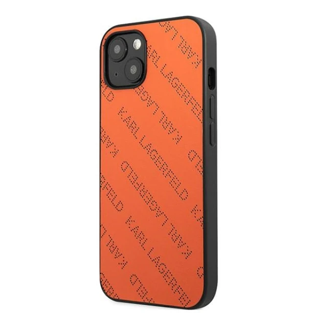 Чохол Karl Lagerfeld Perforated Allover для iPhone 13 Orange (KLHCP13MPTLO)