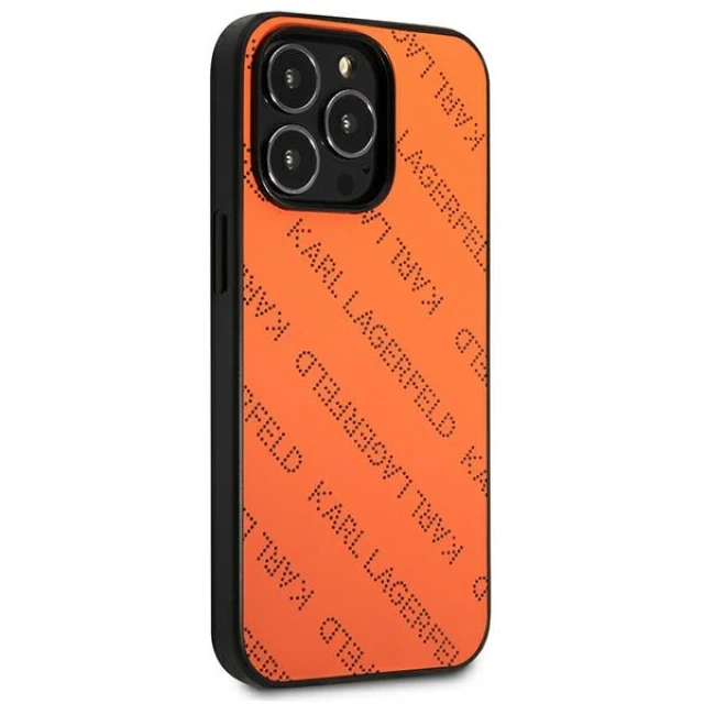 Чохол Karl Lagerfeld Perforated Allover для iPhone 13 Pro Max Orange (KLHCP13XPTLO)