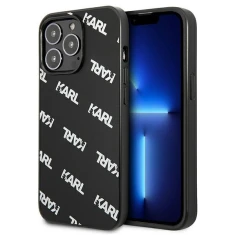 Чохол Karl Lagerfeld Allover для iPhone 13 Pro Max Black (KLHCP13XPULMBK3)