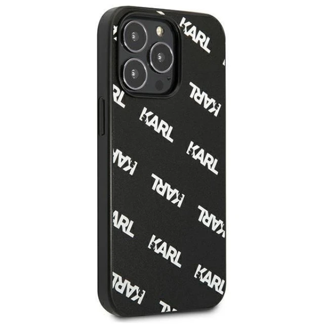 Чохол Karl Lagerfeld Allover для iPhone 13 Pro Max Black (KLHCP13XPULMBK3)