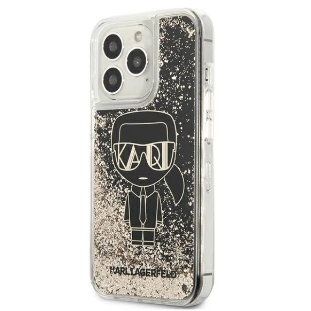 Чохол Karl Lagerfeld Liquid Glitter Gatsby для iPhone 13 | 13 Pro Black (KLHCP13LLGGKBK)
