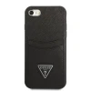 Чохол Guess Saffiano Triangle Logo Cardslot для iPhone SE 2022/SE 2020 | 8 | 7 Black (GUHCI8PSATPK)