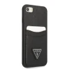 Чохол Guess Saffiano Triangle Logo Cardslot для iPhone SE 2022/SE 2020 | 8 | 7 Black (GUHCI8PSATPK)