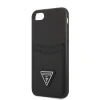 Чохол Guess Saffiano Triangle Logo Cardslot для iPhone SE 2022/SE 2020 | 8 | 7 Black (GUHCI8PSATPK)