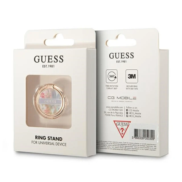 Кільце-тримач для смартфона Guess Flower Purple (GURSHCHMAU)