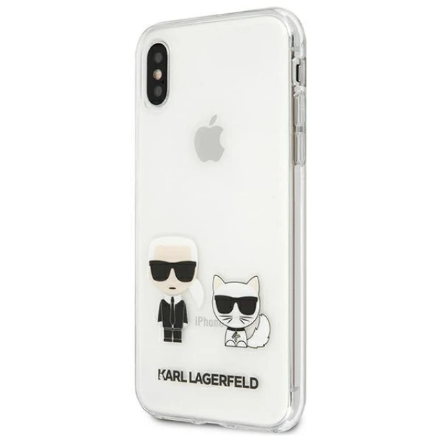 Чохол Karl Lagerfeld Karl & Choupette для iPhone XS Max Transparent (KLHCI65CKTR)