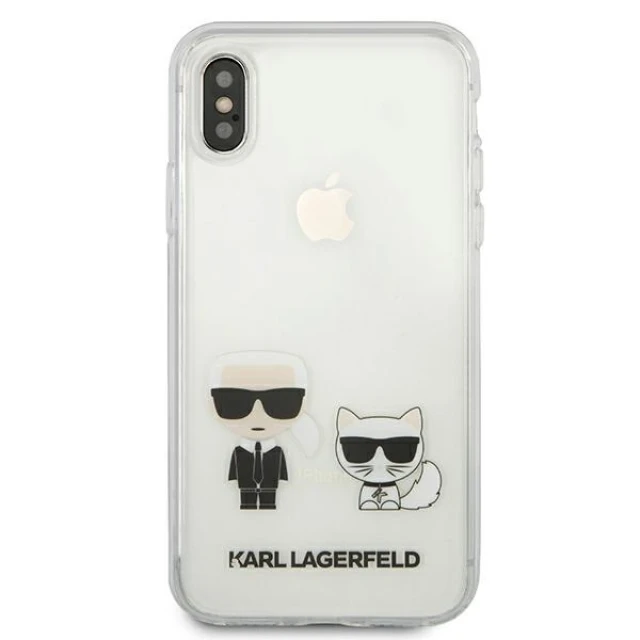 Чохол Karl Lagerfeld Karl & Choupette для iPhone XS Max Transparent (KLHCI65CKTR)