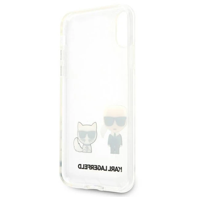 Чохол Karl Lagerfeld Karl & Choupette для iPhone XS Max Transparent (KLHCI65CKTR)
