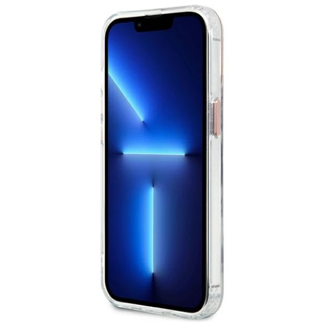 Чехол Guess Metal Outline для iPhone 13 Pro Pink (GUHMP13LHTRMP)
