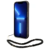 Чохол Guess Translucent Pearl Strap для iPhone 14 | 13 Black (GUHCP14SHGCOHK)