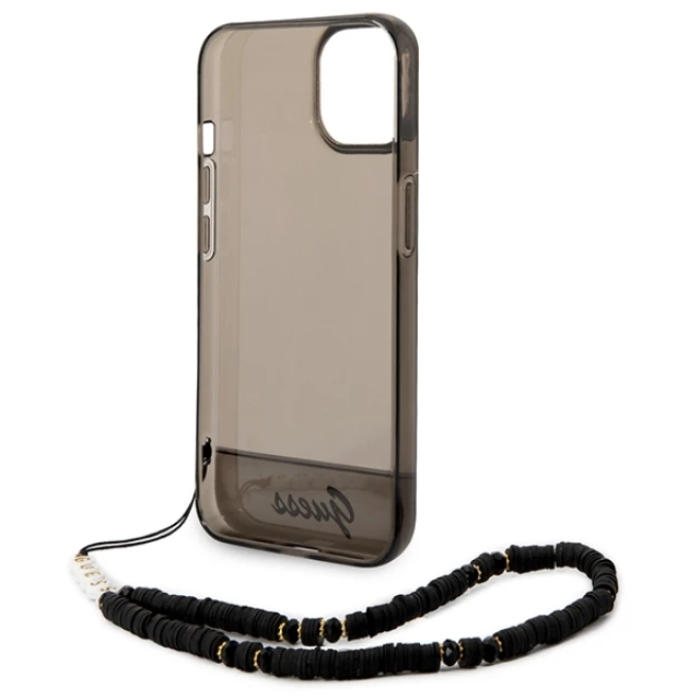 Чохол Guess Translucent Pearl Strap для iPhone 14 | 13 Black (GUHCP14SHGCOHK)
