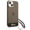 Чохол Guess Translucent Pearl Strap для iPhone 14 Plus Black (GUHCP14MHGCOHK)