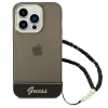 Чехол Guess Translucent Pearl Strap для iPhone 14 Pro Black (GUHCP14LHGCOHK)
