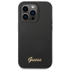 Чохол Guess Silicone Vintage Gold Logo для iPhone 14 Pro Black (GUHCP14LSLSMK)