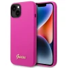 Чохол Guess Silicone Vintage Gold Logo для iPhone 14 | 13 Fuschia (GUHCP14SSLSMF)
