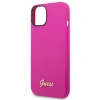 Чохол Guess Silicone Vintage Gold Logo для iPhone 14 | 13 Fuschia (GUHCP14SSLSMF)