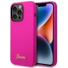 Чохол Guess Silicone Vintage Gold Logo для iPhone 14 Pro Fuschia (GUHCP14LSLSMF)