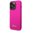 Чохол Guess Silicone Vintage Gold Logo для iPhone 14 Pro Fuschia (GUHCP14LSLSMF)