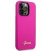 Чохол Guess Silicone Vintage Gold Logo для iPhone 14 Pro Fuschia (GUHCP14LSLSMF)