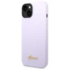 Чохол Guess Silicone Vintage Gold Logo для iPhone 14 | 13 Purple (GUHCP14SSLSMU)