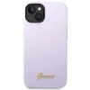 Чохол Guess Silicone Vintage Gold Logo для iPhone 14 | 13 Purple (GUHCP14SSLSMU)