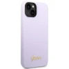 Чохол Guess Silicone Vintage Gold Logo для iPhone 14 | 13 Purple (GUHCP14SSLSMU)