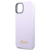Чохол Guess Silicone Vintage Gold Logo для iPhone 14 | 13 Purple (GUHCP14SSLSMU)
