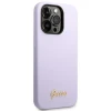 Чохол Guess Silicone Vintage Gold Logo для iPhone 14 Pro Max Purple (GUHCP14XSLSMU)