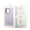 Чохол Guess Silicone Vintage Gold Logo для iPhone 14 Pro Max Purple (GUHCP14XSLSMU)