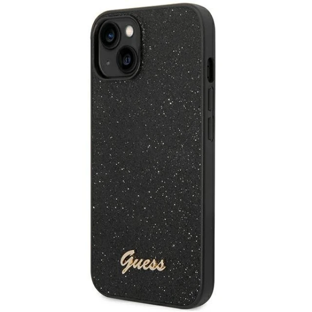 Чохол Guess Glitter Script для iPhone 14 Plus Black (GUHCP14MHGGSHK)