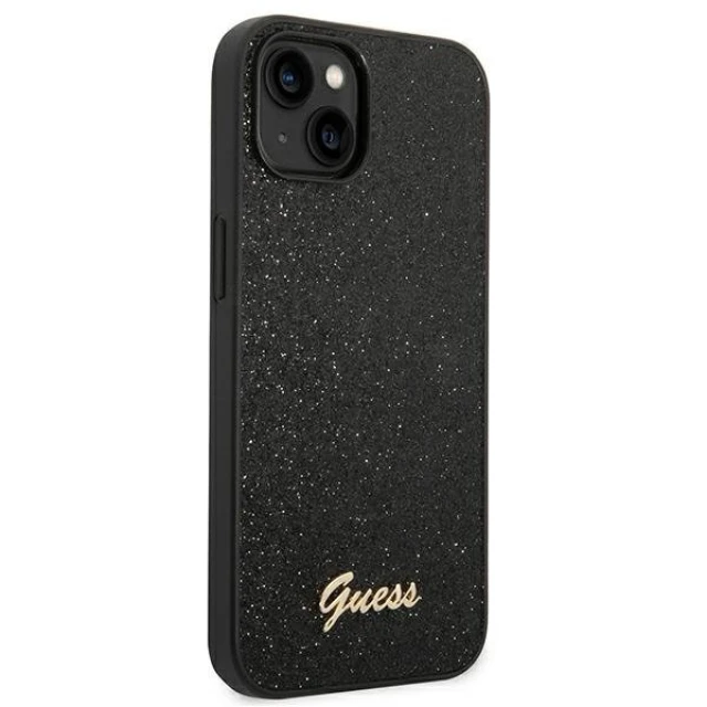 Чохол Guess Glitter Script для iPhone 14 Plus Black (GUHCP14MHGGSHK)
