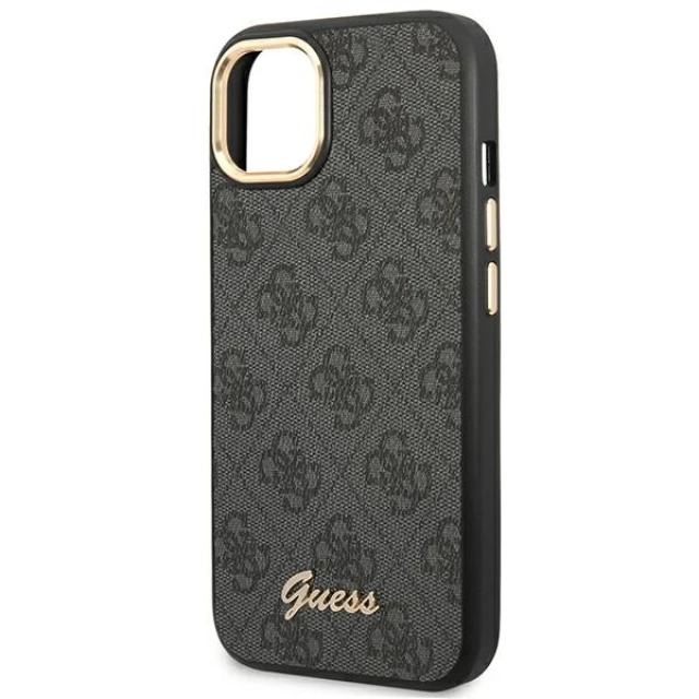 Чохол Guess 4G Vintage Gold Logo для iPhone 14 Plus Black (GUHCP14MHG4SHK)