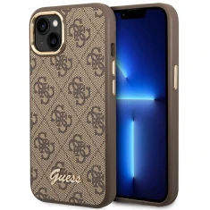 Чохол Guess 4G Vintage Gold Logo для iPhone 14 Plus Brown (GUHCP14MHG4SHW)