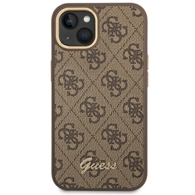 Чохол Guess 4G Vintage Gold Logo для iPhone 14 Plus Brown (GUHCP14MHG4SHW)