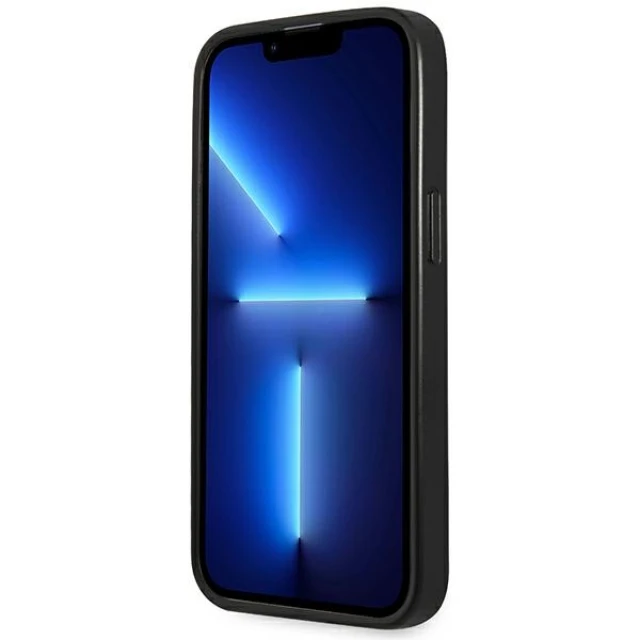 Чохол Guess Saffiano Triangle Logo для iPhone 14 Pro Black (GUHCP14LPSATLK)