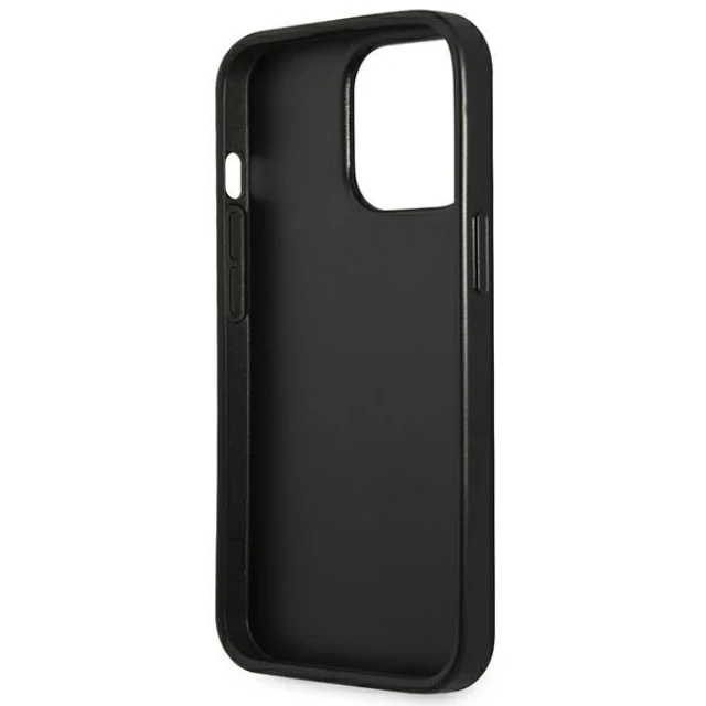 Чохол Guess Saffiano Triangle Logo для iPhone 14 Pro Black (GUHCP14LPSATLK)