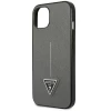Чохол Guess Saffiano Triangle Logo для iPhone 14 Plus Silver (GUHCP14MPSATLG)