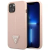 Чехол Guess Saffiano Triangle Logo для iPhone 14 Plus Pink (GUHCP14MPSATLP)