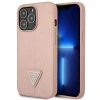 Чохол Guess Saffiano Triangle Logo для iPhone 14 Pro Pink (GUHCP14LPSATLP)