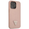 Чохол Guess Saffiano Triangle Logo для iPhone 14 Pro Pink (GUHCP14LPSATLP)