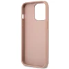 Чохол Guess Saffiano Triangle Logo для iPhone 14 Pro Pink (GUHCP14LPSATLP)