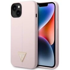 Чохол Guess Silicone Triangle для iPhone 14 Plus Purple (GUHCP14MSLTGU)