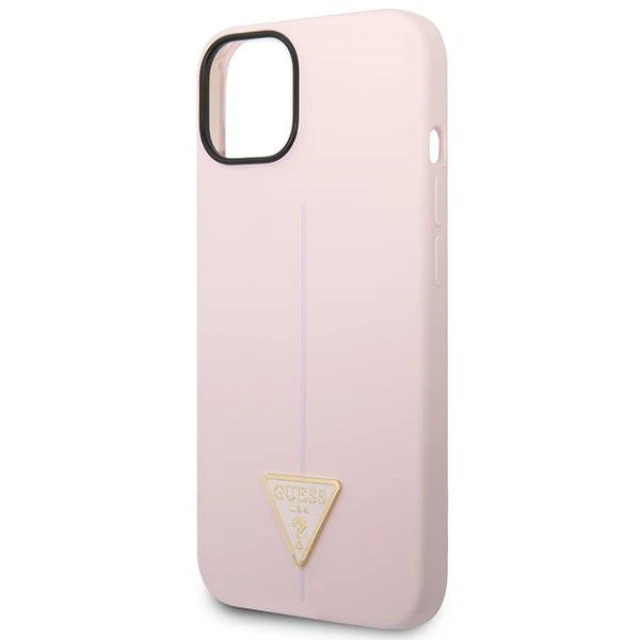 Чохол Guess Silicone Triangle для iPhone 14 Plus Purple (GUHCP14MSLTGU)