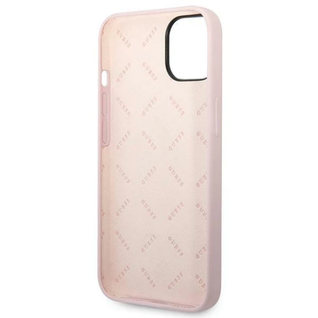 Чохол Guess Silicone Triangle для iPhone 14 Plus Purple (GUHCP14MSLTGU)