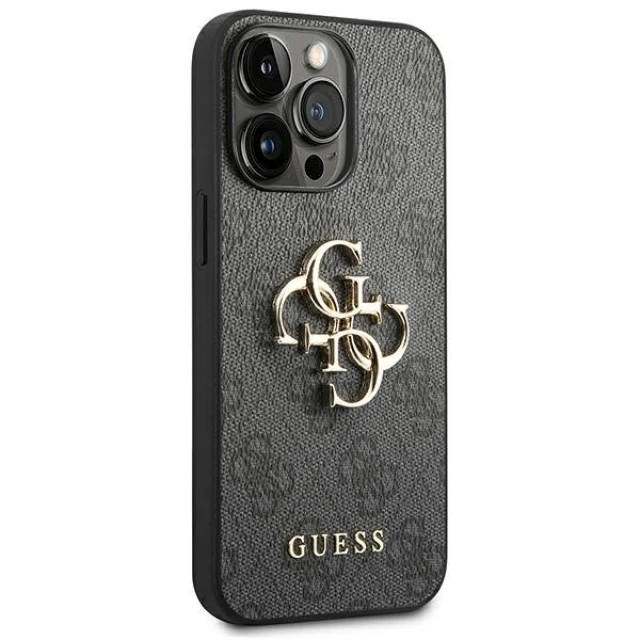 Чохол Guess 4G Big Metal Logo для iPhone 14 Pro Max Gray (GUHCP14X4GMGGR)