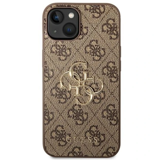 Чехол Guess 4G Big Metal Logo для iPhone 14 Plus Brown (GUHCP14M4GMGBR)