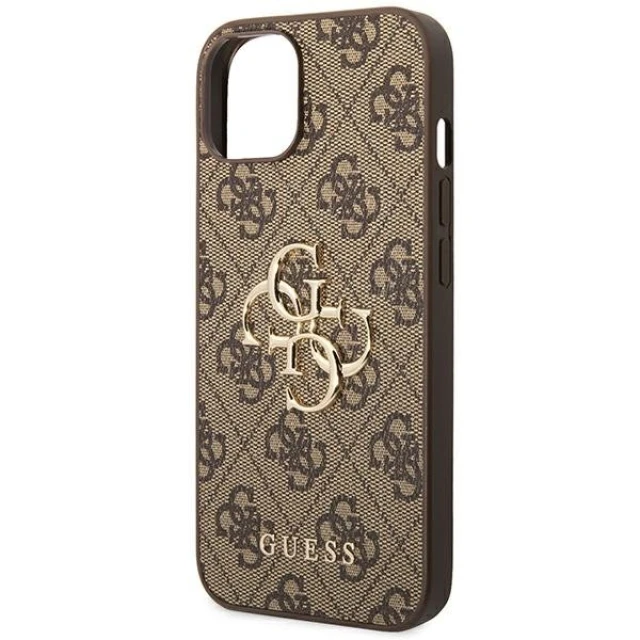 Чехол Guess 4G Big Metal Logo для iPhone 14 Plus Brown (GUHCP14M4GMGBR)