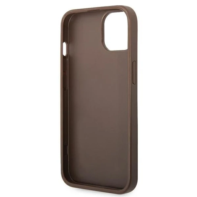 Чехол Guess 4G Big Metal Logo для iPhone 14 Plus Brown (GUHCP14M4GMGBR)