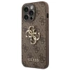 Чохол Guess 4G Big Metal Logo для iPhone 14 Pro Brown (GUHCP14L4GMGBR)